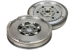 koło dwumasowe pokazane z dwóch stron